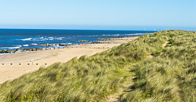 A photo of a North Norfolk beach